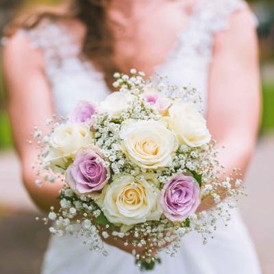 Lavender And Beige Bouquet